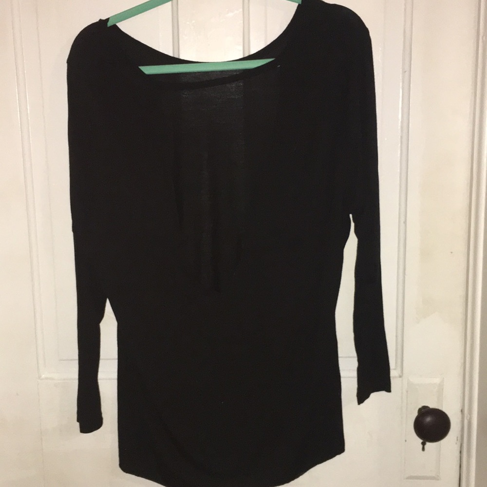 vs pink open back super soft long sleeve shirt